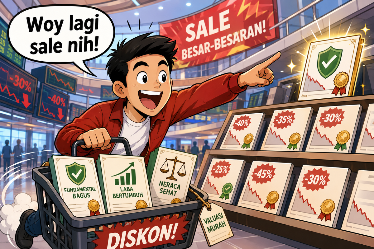 saham diskon