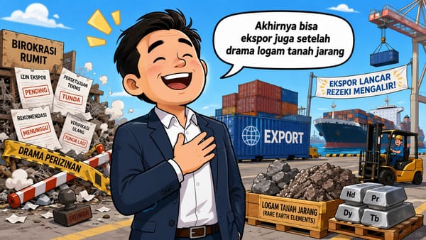 ekspor logam tanah jarang